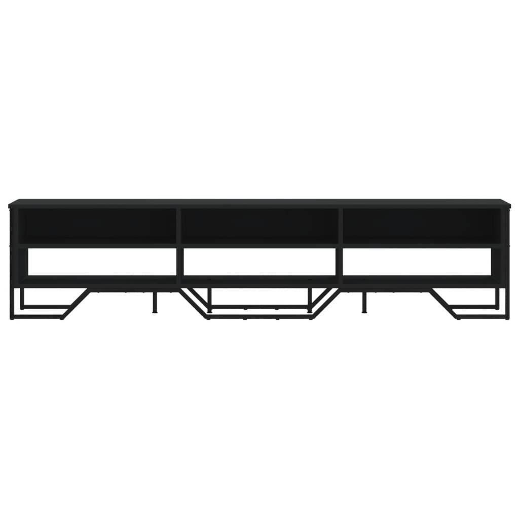 vidaXL Dulap TV, negru, 180x34x41 cm, lemn prelucrat vidaXL Dulap TV, negru, 180x34x41 cm, lemn prelucrat