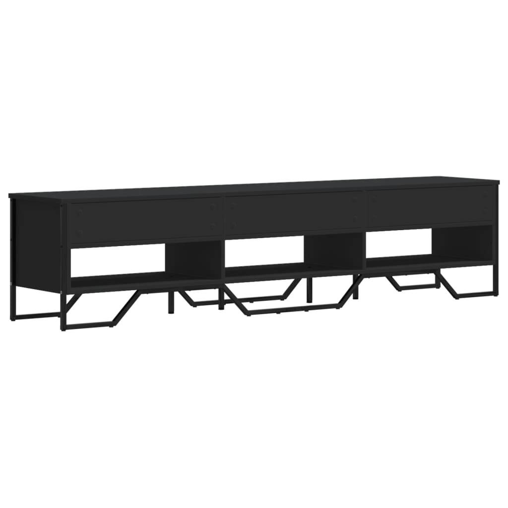 vidaXL Dulap TV, negru, 180x34x41 cm, lemn prelucrat vidaXL Dulap TV, negru, 180x34x41 cm, lemn prelucrat
