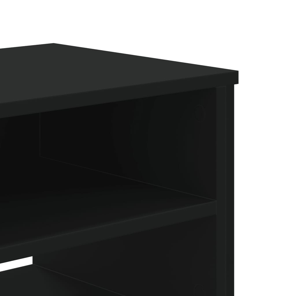 vidaXL Dulap TV, negru, 180x34x41 cm, lemn prelucrat vidaXL Dulap TV, negru, 180x34x41 cm, lemn prelucrat