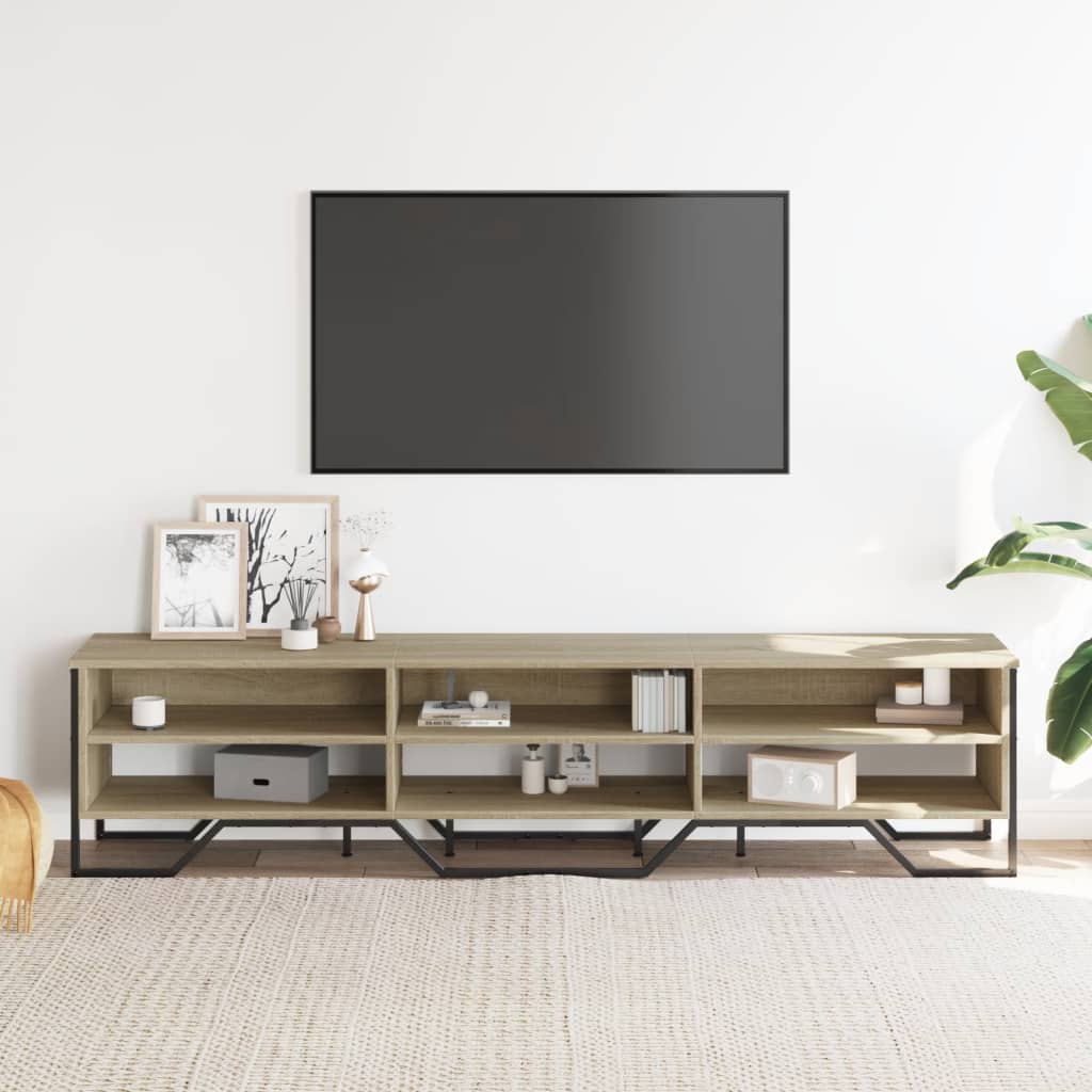 vidaXL Dulap TV, stejar sonoma, 180x34x41 cm, lemn prelucrat vidaXL Dulap TV, stejar sonoma, 180x34x41 cm, lemn prelucrat