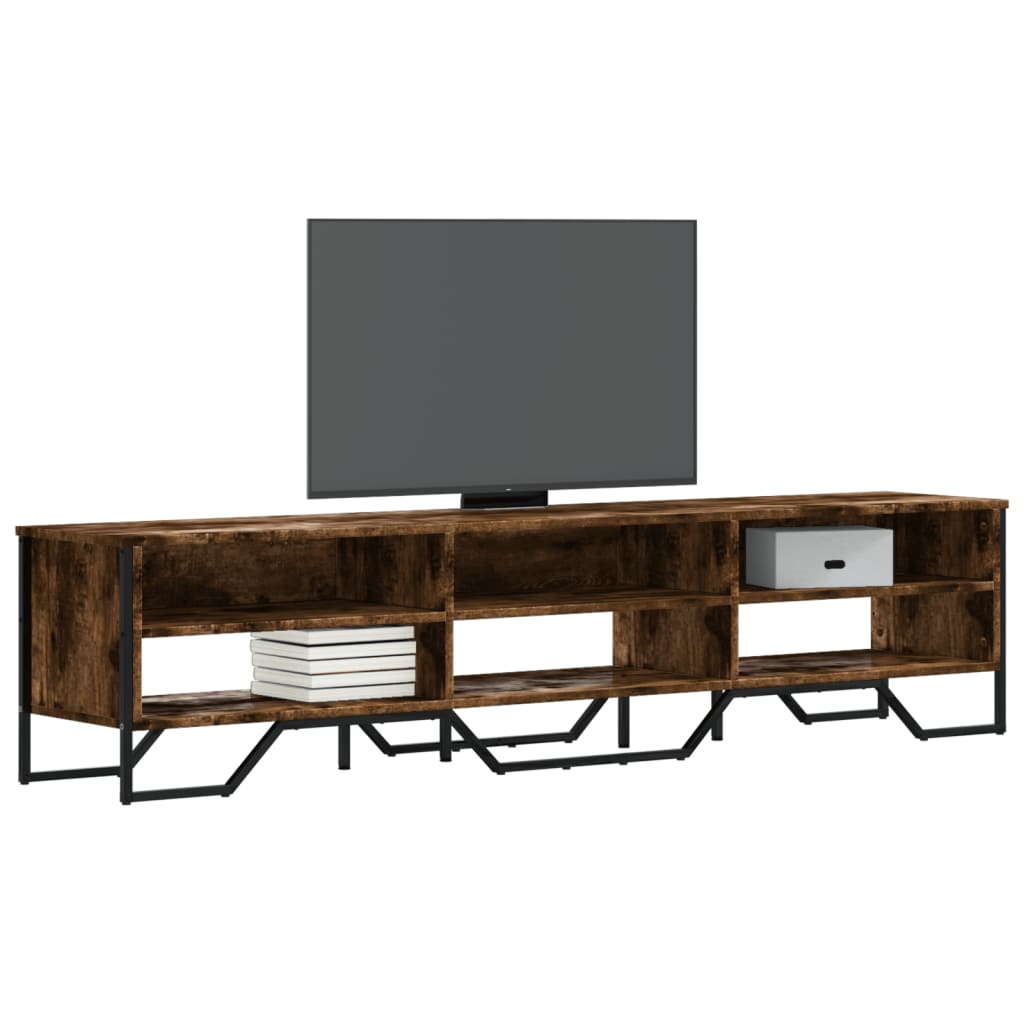 vidaXL Dulap TV, stejar fumuriu, 180x34x41 cm, lemn prelucrat vidaXL Dulap TV, stejar fumuriu, 180x34x41 cm, lemn prelucrat