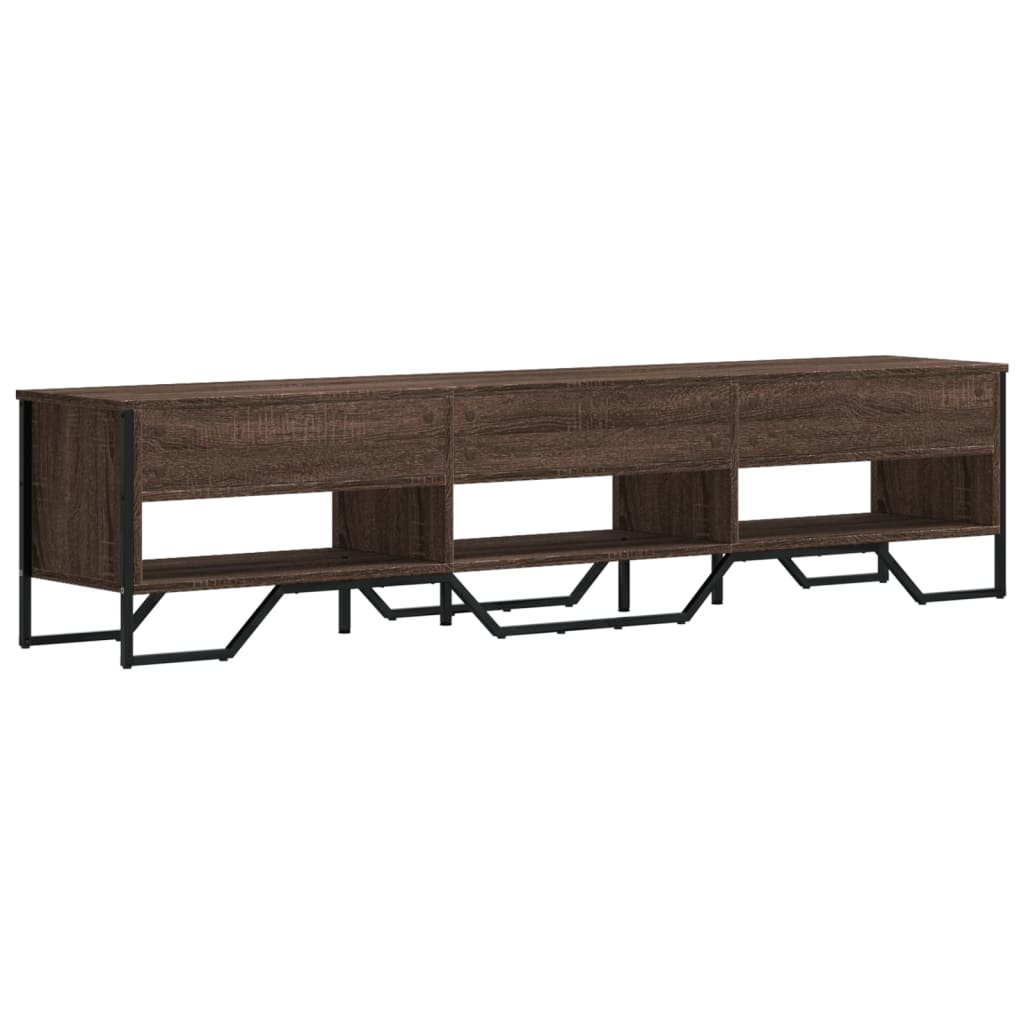 vidaXL Dulap TV, stejar maro, 180x34x41 cm, lemn prelucrat vidaXL Dulap TV, stejar maro, 180x34x41 cm, lemn prelucrat