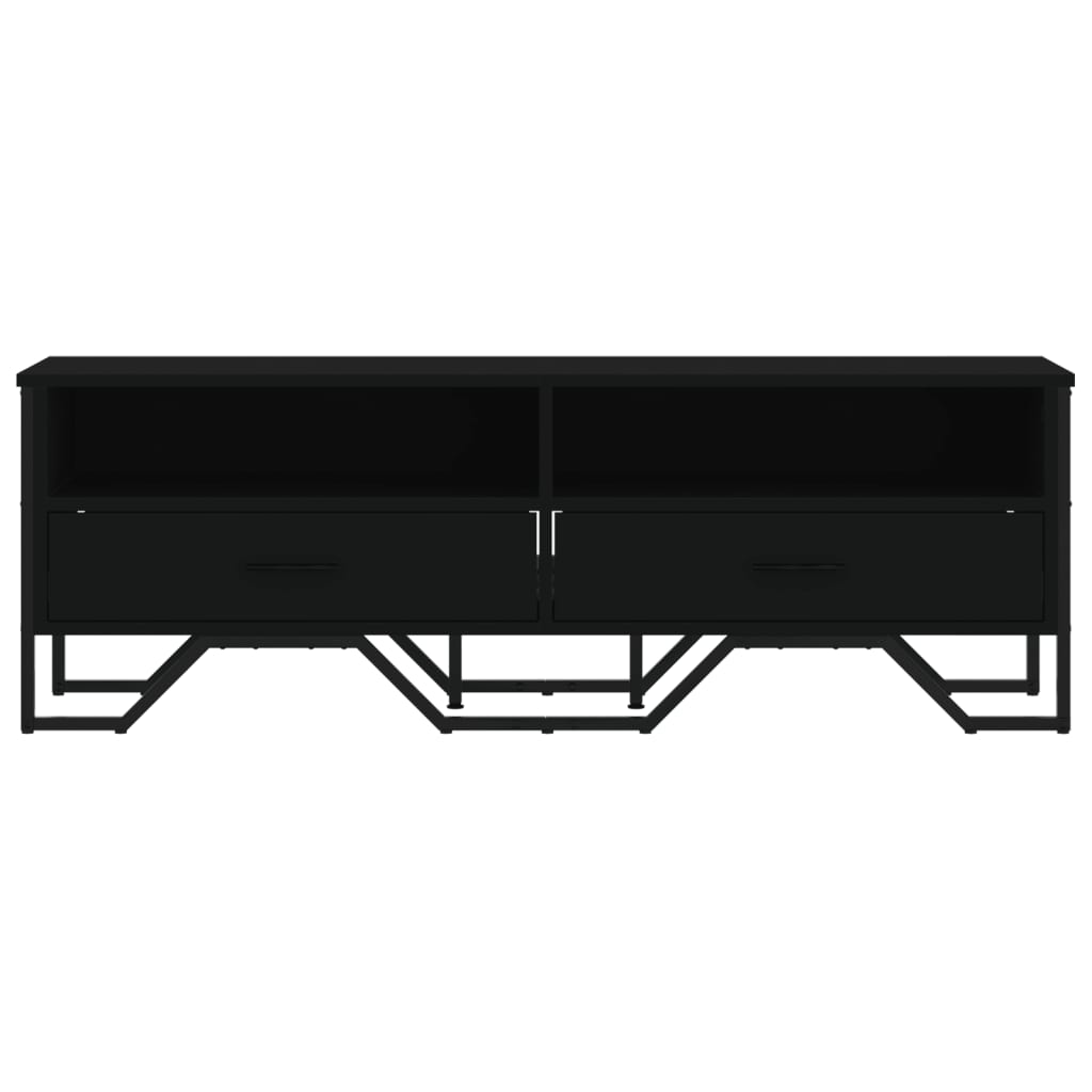 vidaXL Dulap TV, negru, 122x34x41 cm, lemn prelucrat