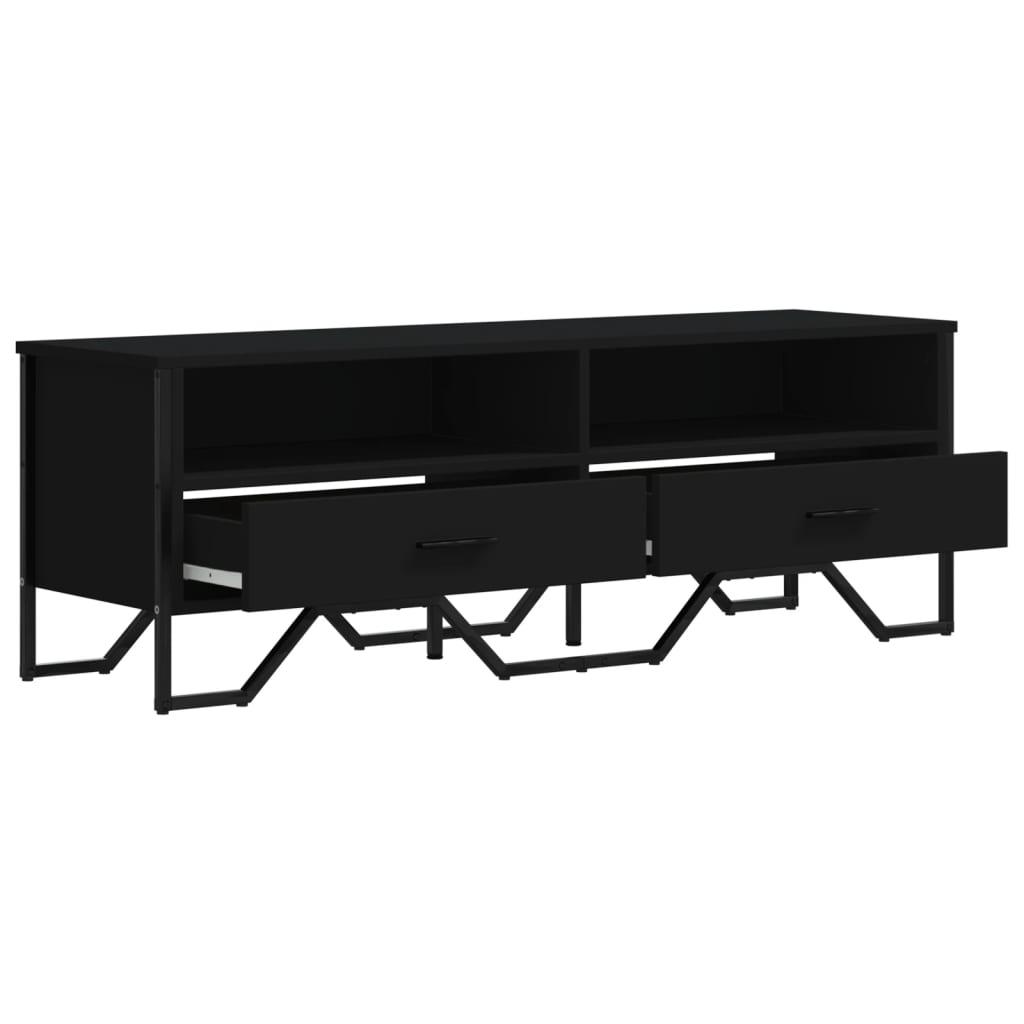 vidaXL Dulap TV, negru, 122x34x41 cm, lemn prelucrat