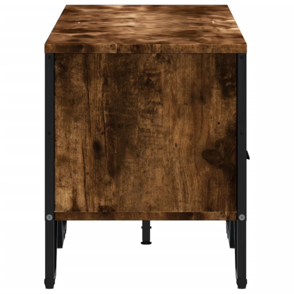 vidaXL Dulap TV, stejar fumuriu, 122x34x41 cm, lemn prelucrat