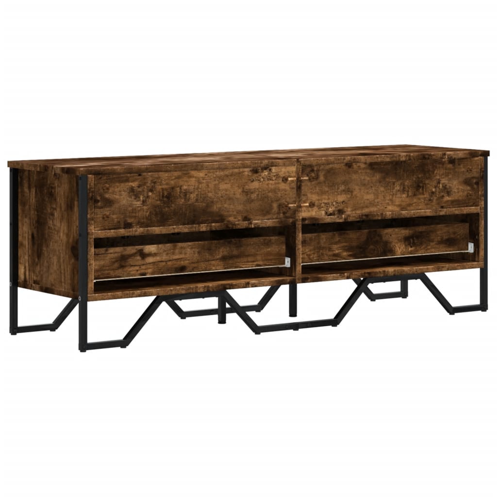 vidaXL Dulap TV, stejar fumuriu, 122x34x41 cm, lemn prelucrat