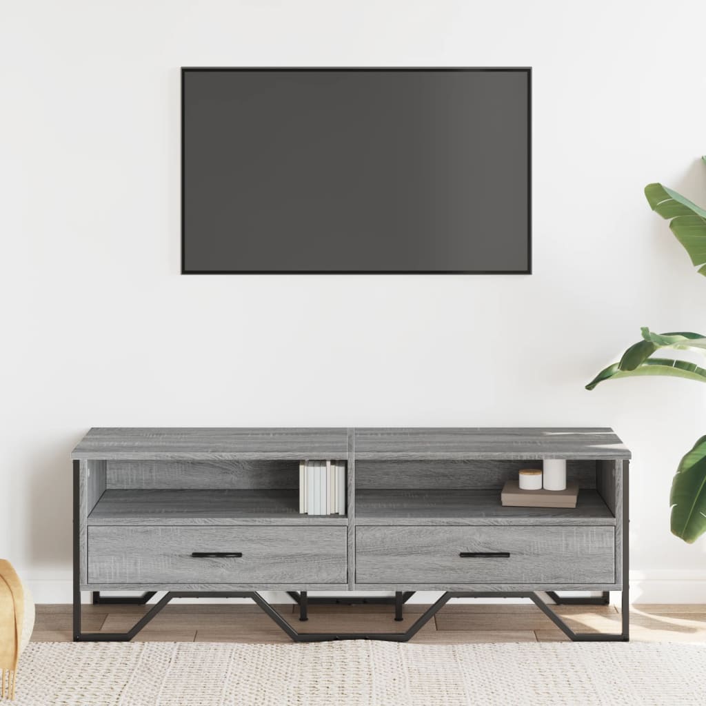 vidaXL Dulap TV, gri sonoma, 122x34x41 cm, lemn prelucrat
