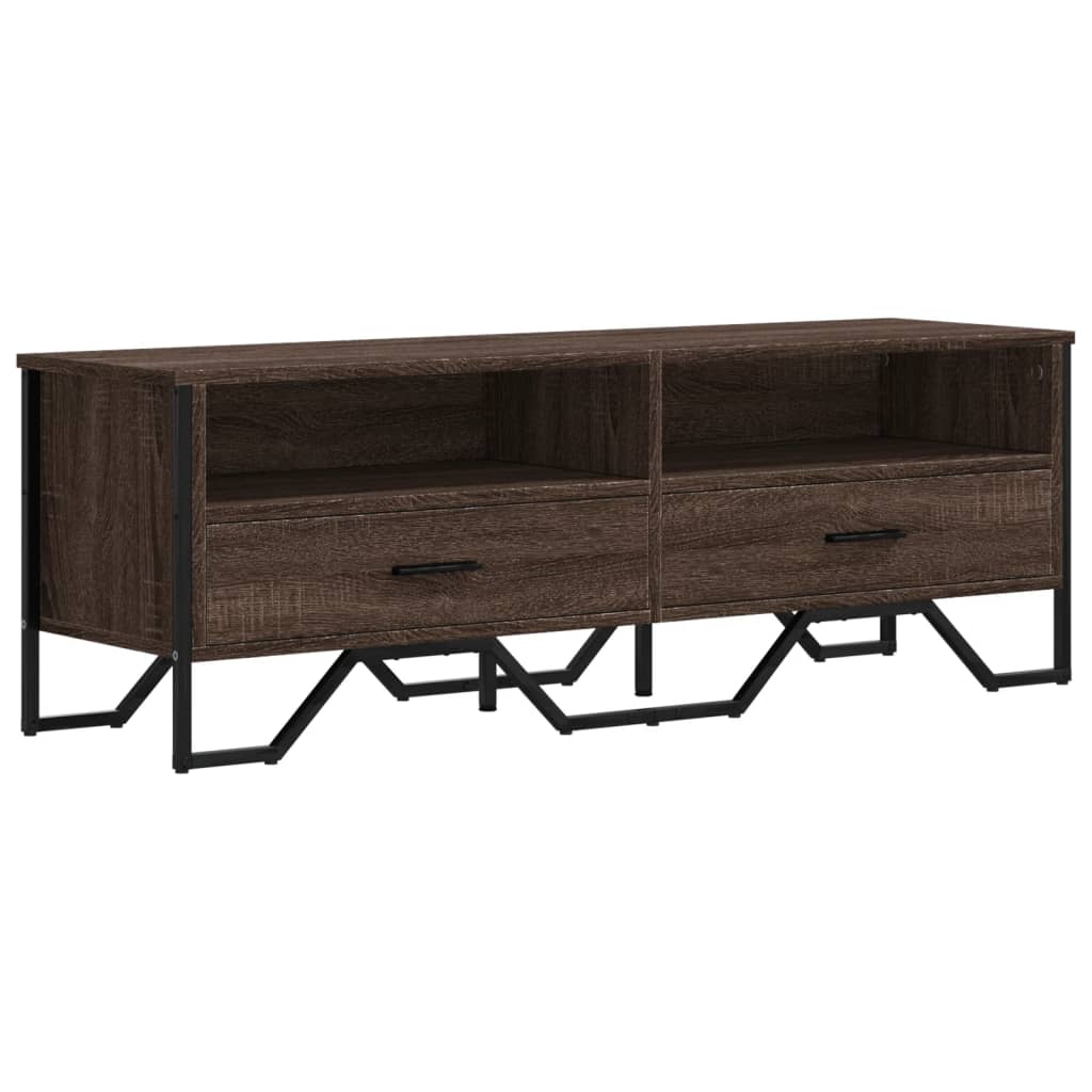 vidaXL Dulap TV, stejar maro, 122x34x41 cm, lemn prelucrat vidaXL Dulap TV, stejar maro, 122x34x41 cm, lemn prelucrat