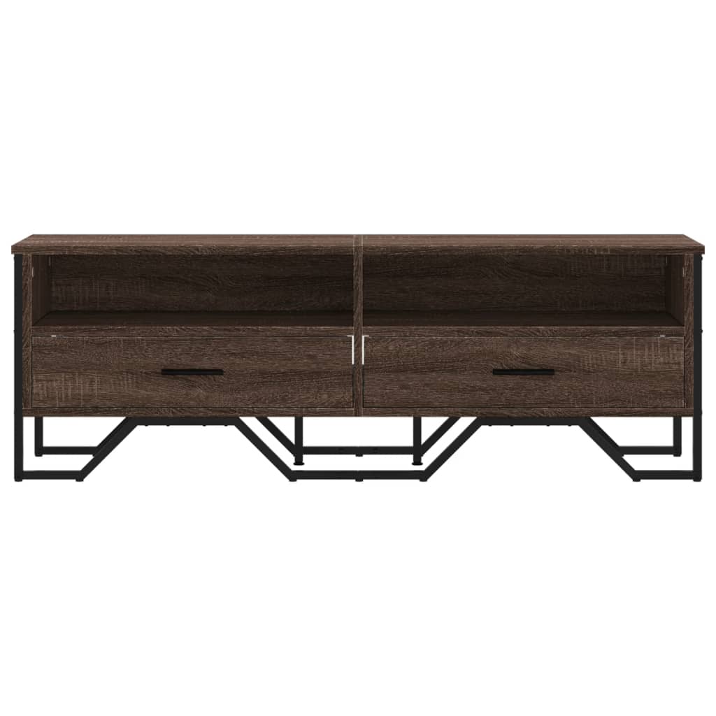 vidaXL Dulap TV, stejar maro, 122x34x41 cm, lemn prelucrat vidaXL Dulap TV, stejar maro, 122x34x41 cm, lemn prelucrat