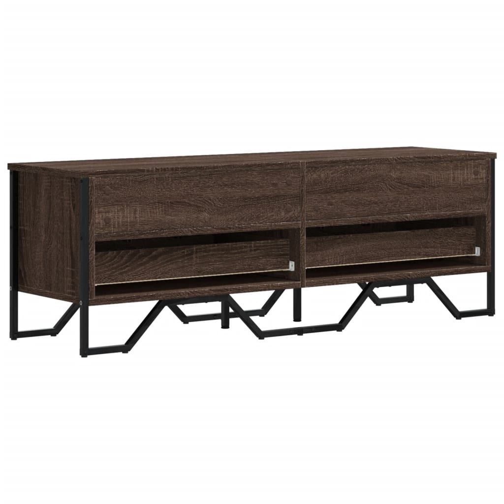 vidaXL Dulap TV, stejar maro, 122x34x41 cm, lemn prelucrat vidaXL Dulap TV, stejar maro, 122x34x41 cm, lemn prelucrat