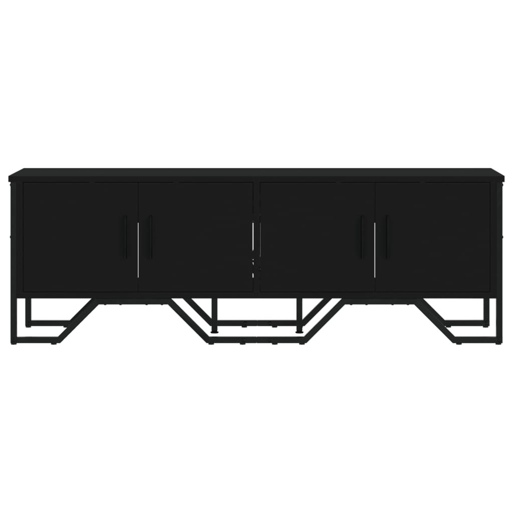 vidaXL Dulap TV, negru, 122x34x41 cm, lemn prelucrat