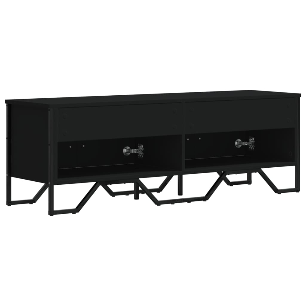 vidaXL Dulap TV, negru, 122x34x41 cm, lemn prelucrat