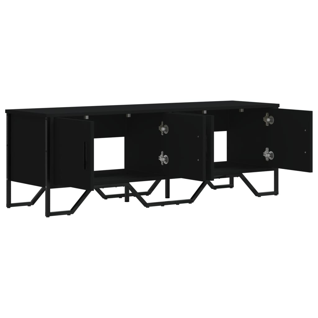 vidaXL Dulap TV, negru, 122x34x41 cm, lemn prelucrat