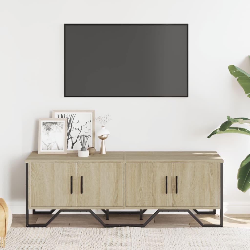 vidaXL Dulap TV, stejar sonoma, 122x34x41 cm, lemn prelucrat vidaXL Dulap TV, stejar sonoma, 122x34x41 cm, lemn prelucrat
