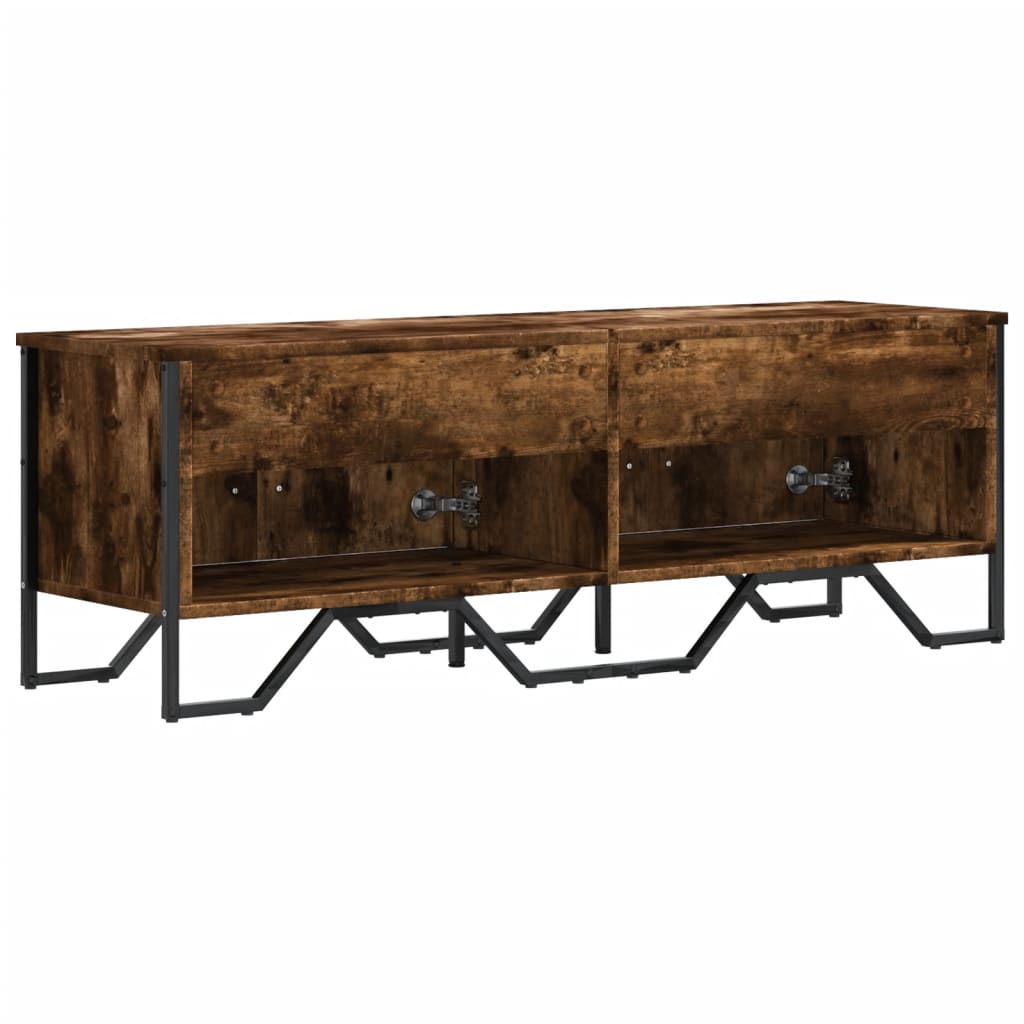 vidaXL Dulap TV, stejar fumuriu, 122x34x41 cm, lemn prelucrat