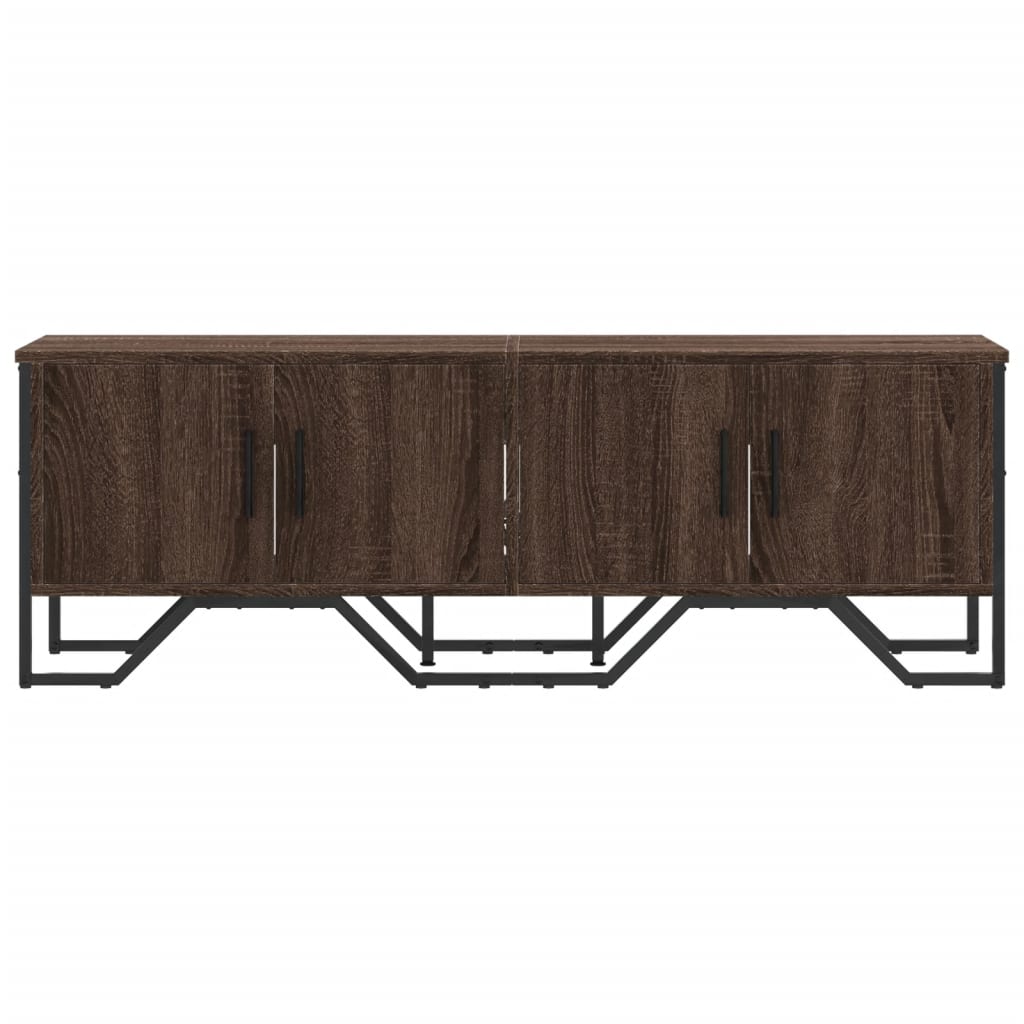 vidaXL Dulap TV, stejar maro, 122x34x41 cm, lemn prelucrat vidaXL Dulap TV, stejar maro, 122x34x41 cm, lemn prelucrat