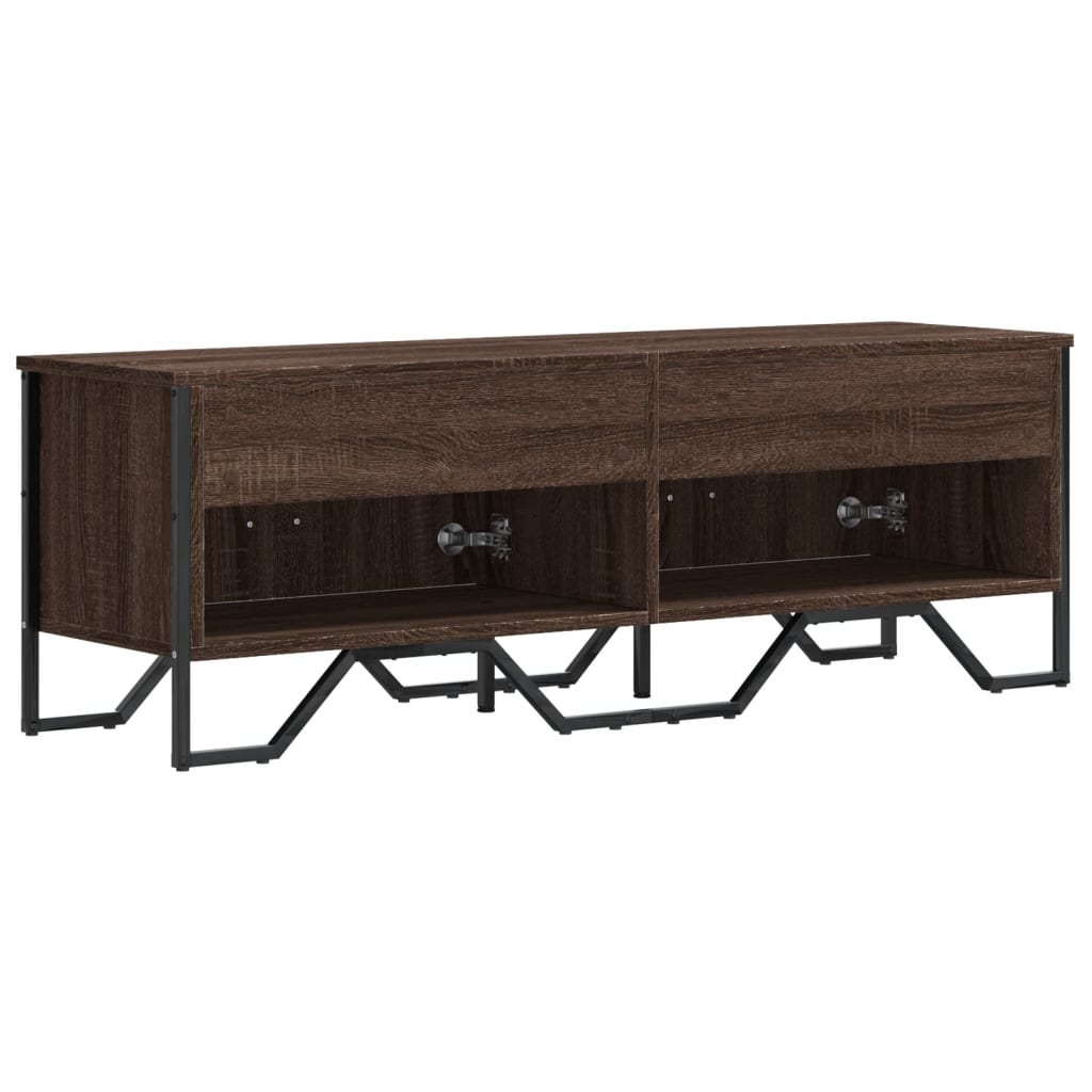 vidaXL Dulap TV, stejar maro, 122x34x41 cm, lemn prelucrat vidaXL Dulap TV, stejar maro, 122x34x41 cm, lemn prelucrat