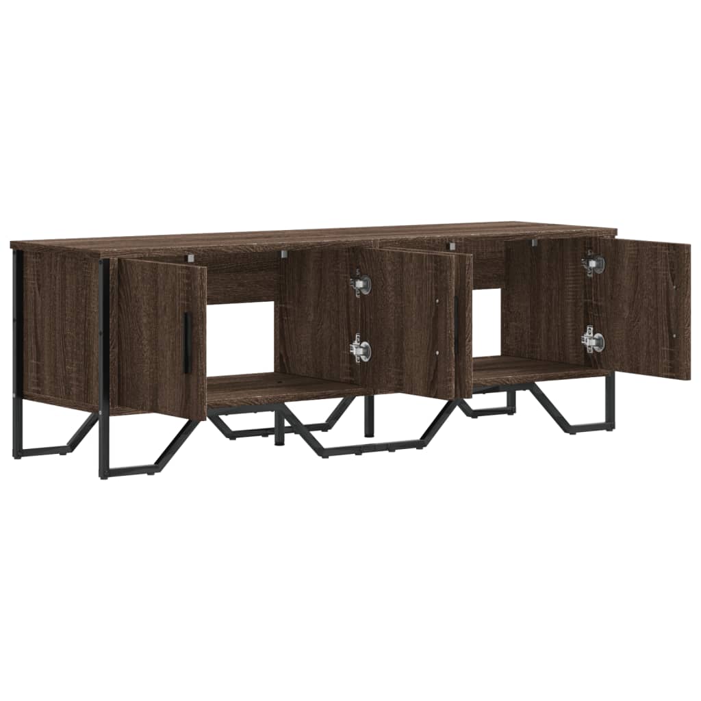 vidaXL Dulap TV, stejar maro, 122x34x41 cm, lemn prelucrat vidaXL Dulap TV, stejar maro, 122x34x41 cm, lemn prelucrat