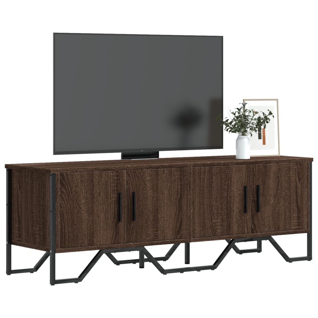 vidaXL Dulap TV, stejar maro, 122x34x41 cm, lemn prelucrat vidaXL Dulap TV, stejar maro, 122x34x41 cm, lemn prelucrat