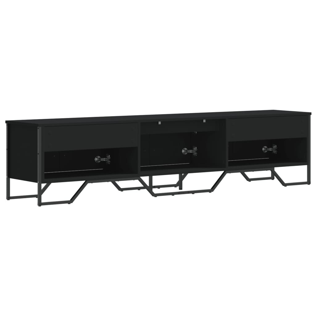 vidaXL Dulap TV, negru, 180x34x41 cm, lemn prelucrat vidaXL Dulap TV, negru, 180x34x41 cm, lemn prelucrat