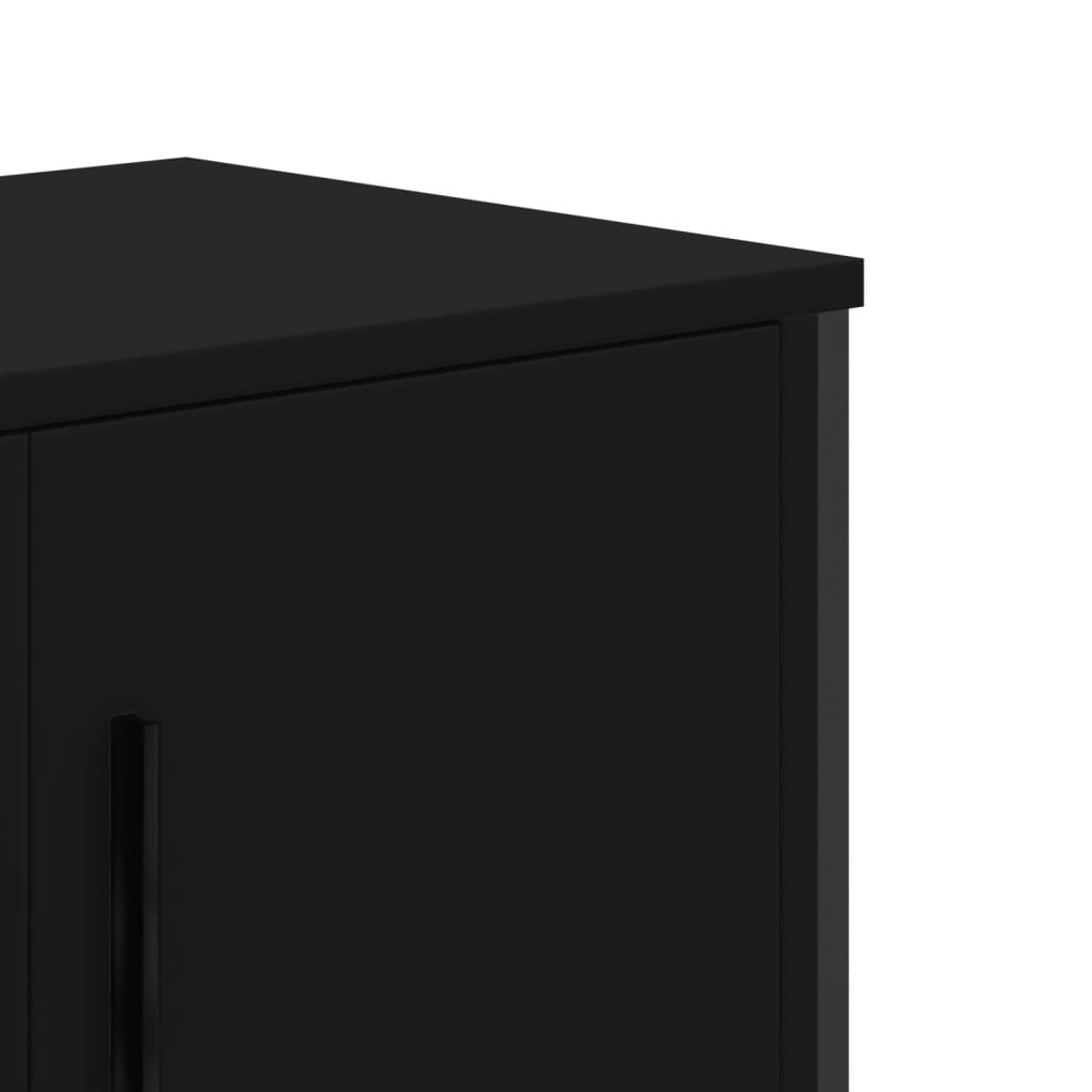 vidaXL Dulap TV, negru, 180x34x41 cm, lemn prelucrat vidaXL Dulap TV, negru, 180x34x41 cm, lemn prelucrat