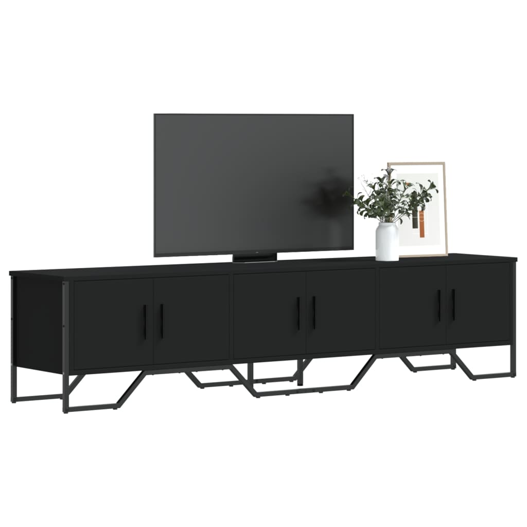 vidaXL Dulap TV, negru, 180x34x41 cm, lemn prelucrat vidaXL Dulap TV, negru, 180x34x41 cm, lemn prelucrat