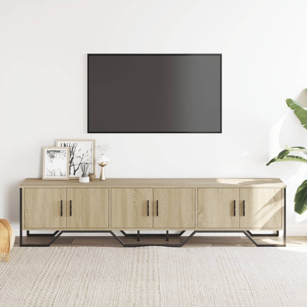 vidaXL Dulap TV, stejar sonoma, 180x34x41 cm, lemn prelucrat vidaXL Dulap TV, stejar sonoma, 180x34x41 cm, lemn prelucrat