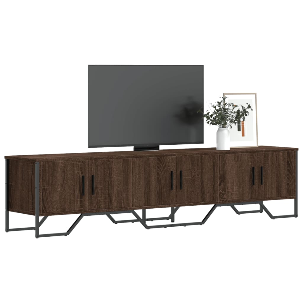 vidaXL Dulap TV, stejar maro, 180x34x41 cm, lemn prelucrat vidaXL Dulap TV, stejar maro, 180x34x41 cm, lemn prelucrat