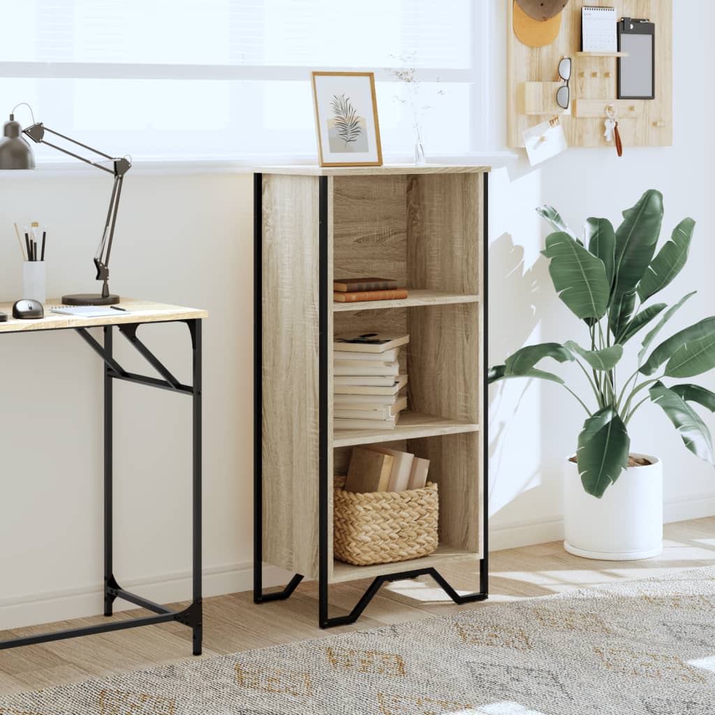 vidaXL Bibliotecă, stejar sonoma, 50x31x106 cm, lemn prelucrat vidaXL Bibliotecă, stejar sonoma, 50x31x106 cm, lemn prelucrat