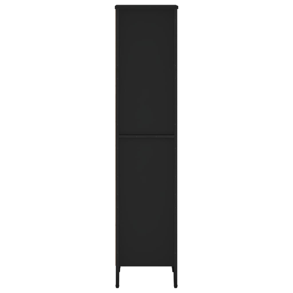 vidaXL Bibliotecă, negru, 50x31x137,5 cm, lemn prelucrat vidaXL Bibliotecă, negru, 50x31x137,5 cm, lemn prelucrat