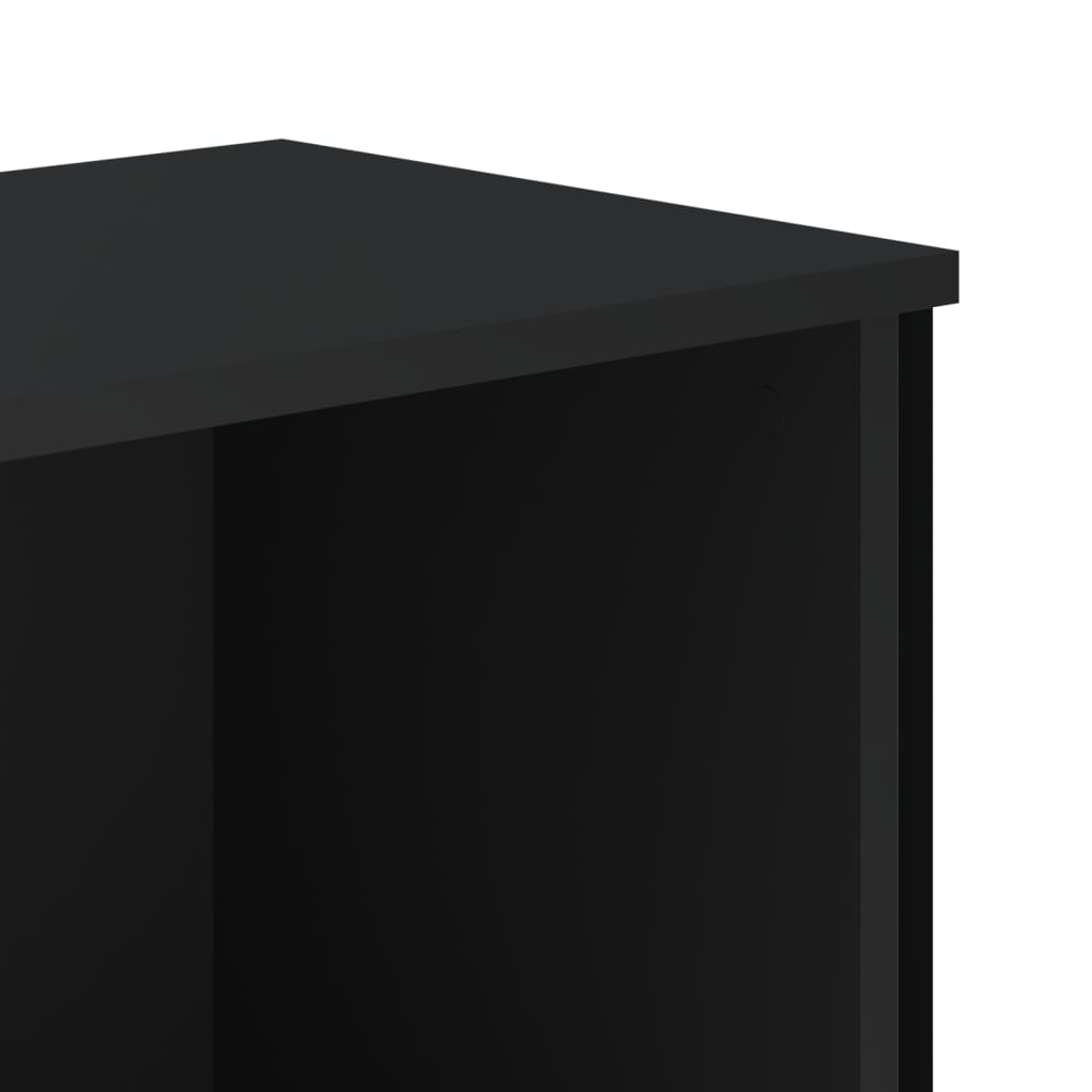 vidaXL Bibliotecă, negru, 50x31x137,5 cm, lemn prelucrat vidaXL Bibliotecă, negru, 50x31x137,5 cm, lemn prelucrat