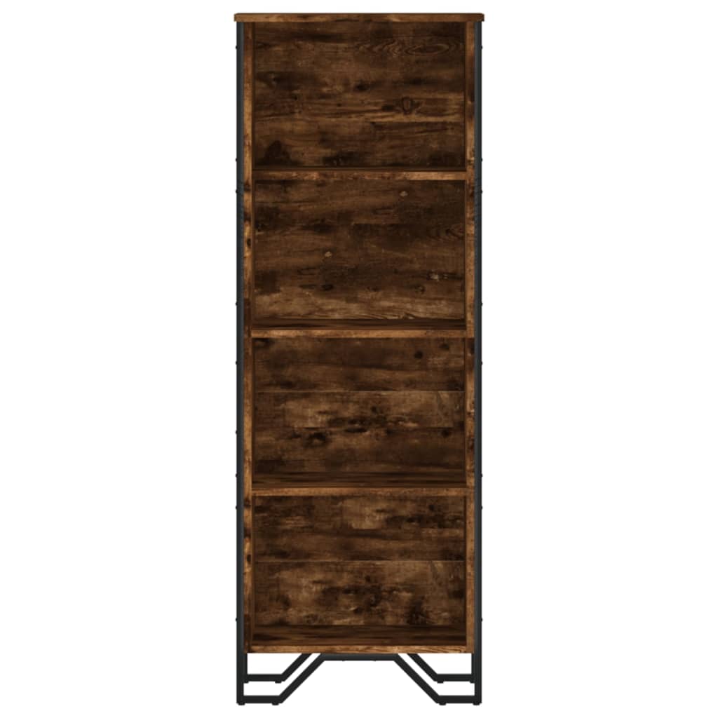 vidaXL Bibliotecă, stejar fumuriu, 50x31x137,5 cm, lemn prelucrat vidaXL Bibliotecă, stejar fumuriu, 50x31x137,5 cm, lemn prelucrat