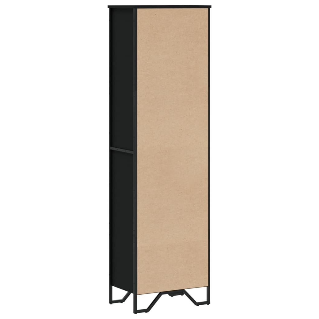 vidaXL Bibliotecă, negru, 50x31x169 cm, lemn prelucrat vidaXL Bibliotecă, negru, 50x31x169 cm, lemn prelucrat