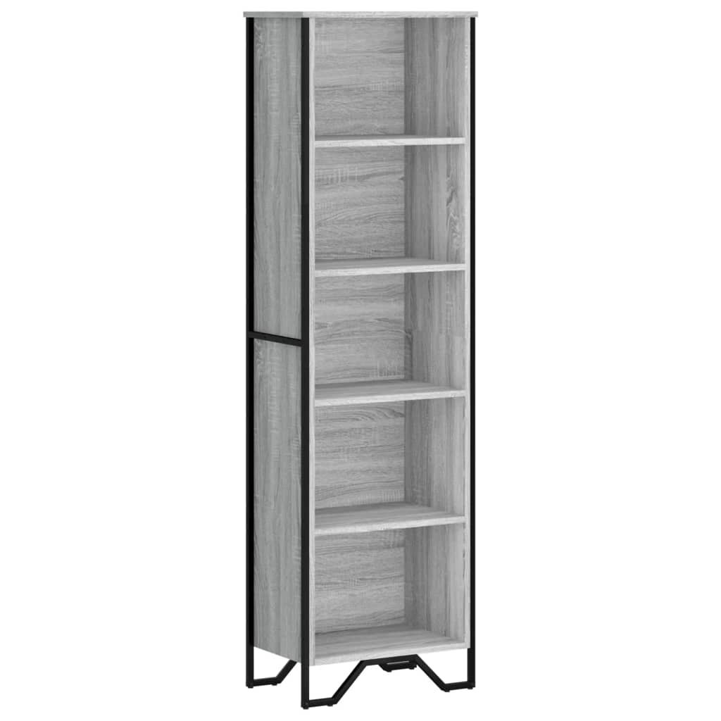 vidaXL Bibliotecă, gri sonoma, 50x31x169 cm, lemn prelucrat vidaXL Bibliotecă, gri sonoma, 50x31x169 cm, lemn prelucrat