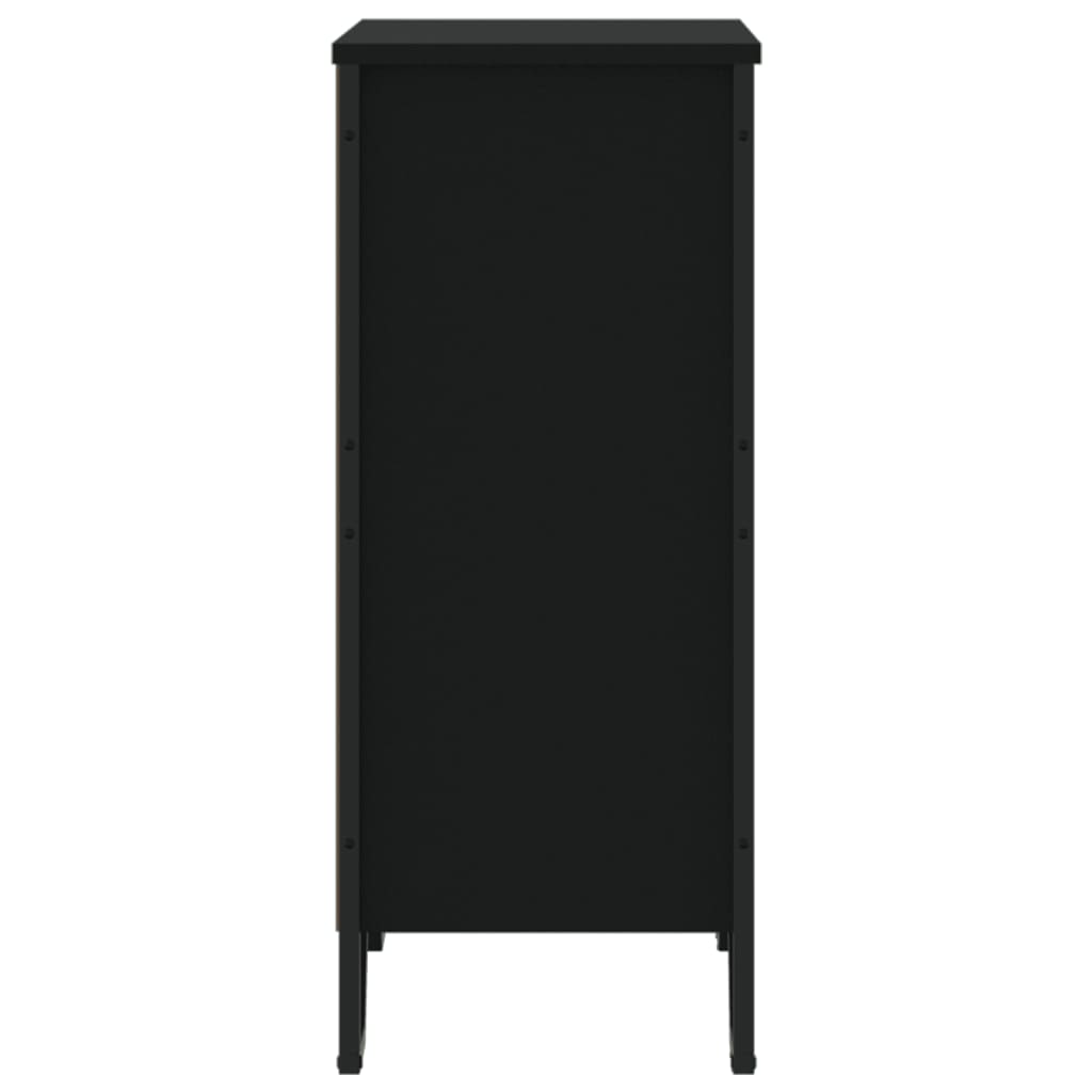 vidaXL Bibliotecă, negru, 80x31x74,5 cm, lemn prelucrat vidaXL Bibliotecă, negru, 80x31x74,5 cm, lemn prelucrat