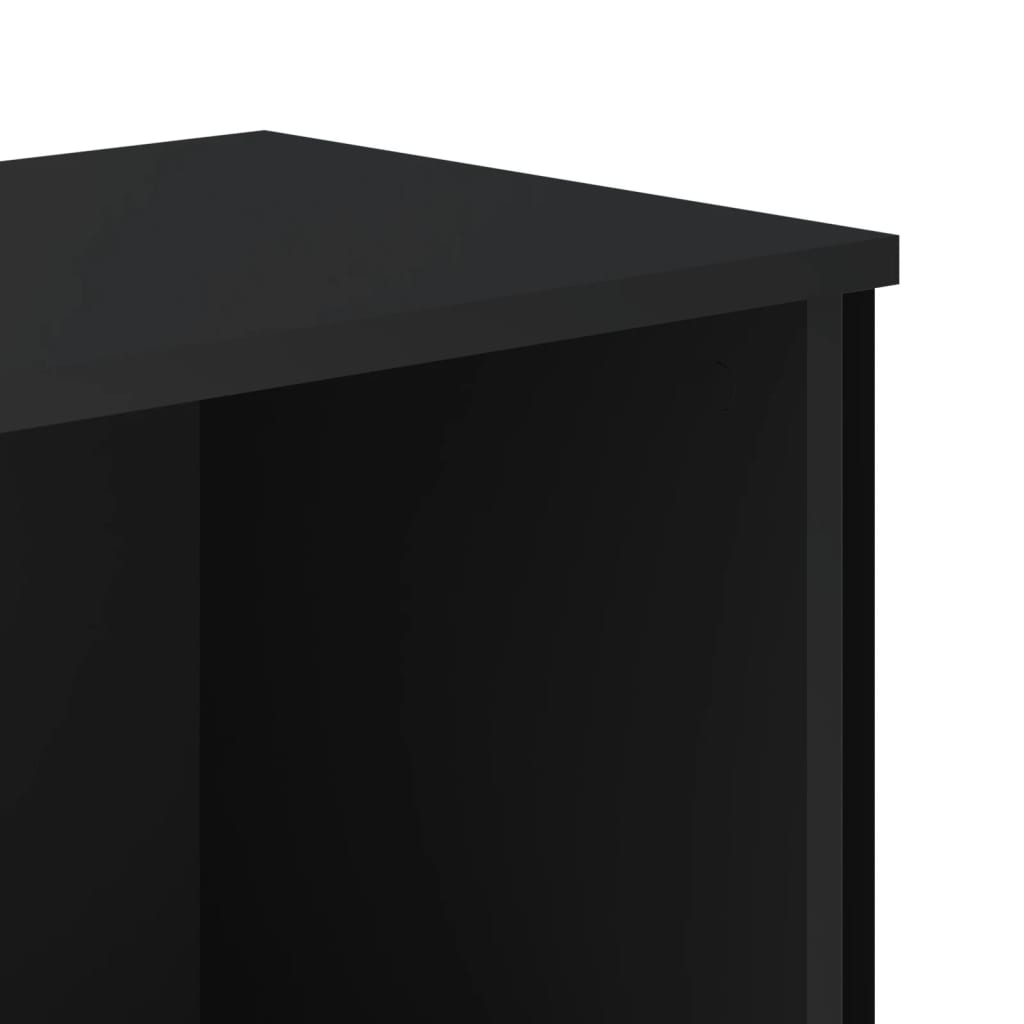vidaXL Bibliotecă, negru, 80x31x74,5 cm, lemn prelucrat vidaXL Bibliotecă, negru, 80x31x74,5 cm, lemn prelucrat