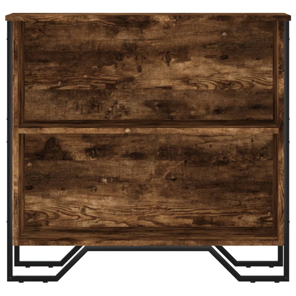 vidaXL Bibliotecă, stejar fumuriu, 80x31x74,5 cm, lemn prelucrat vidaXL Bibliotecă, stejar fumuriu, 80x31x74,5 cm, lemn prelucrat