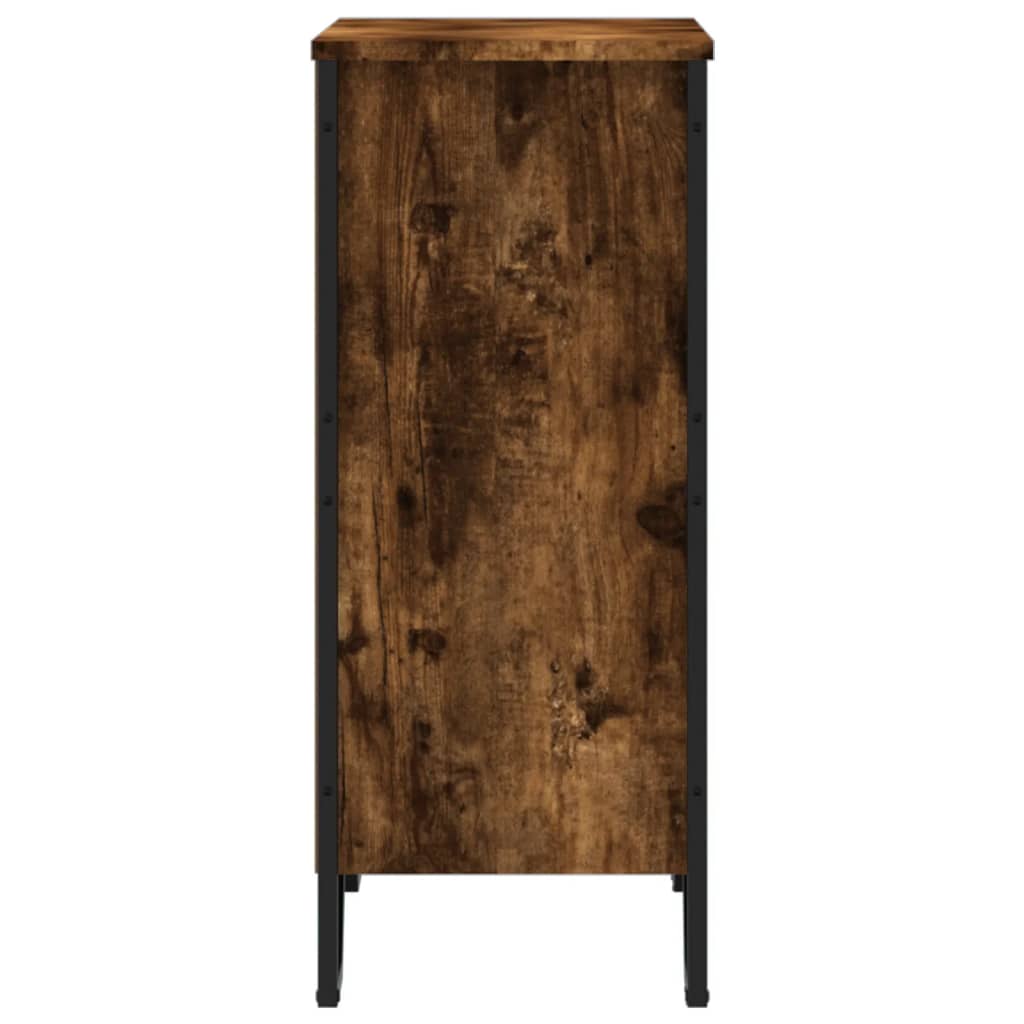 vidaXL Bibliotecă, stejar fumuriu, 80x31x74,5 cm, lemn prelucrat vidaXL Bibliotecă, stejar fumuriu, 80x31x74,5 cm, lemn prelucrat