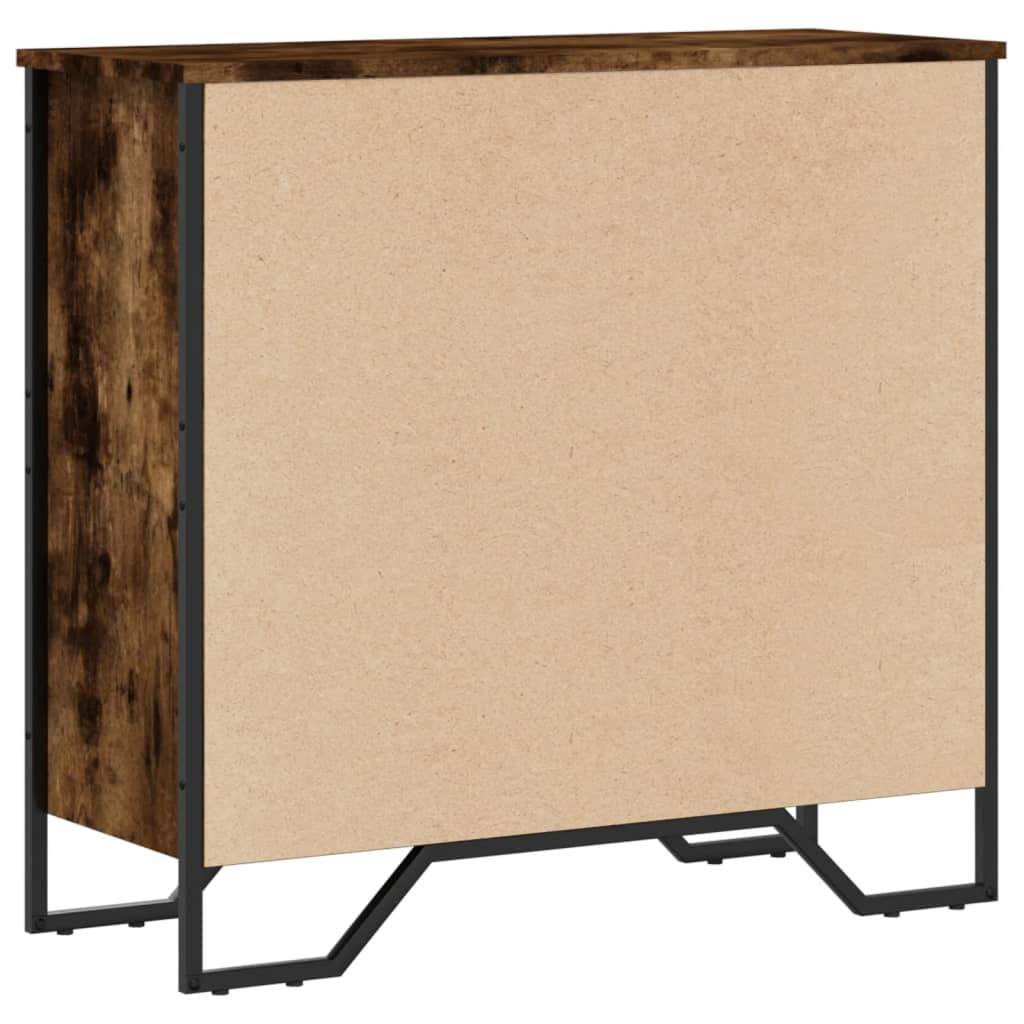 vidaXL Bibliotecă, stejar fumuriu, 80x31x74,5 cm, lemn prelucrat vidaXL Bibliotecă, stejar fumuriu, 80x31x74,5 cm, lemn prelucrat