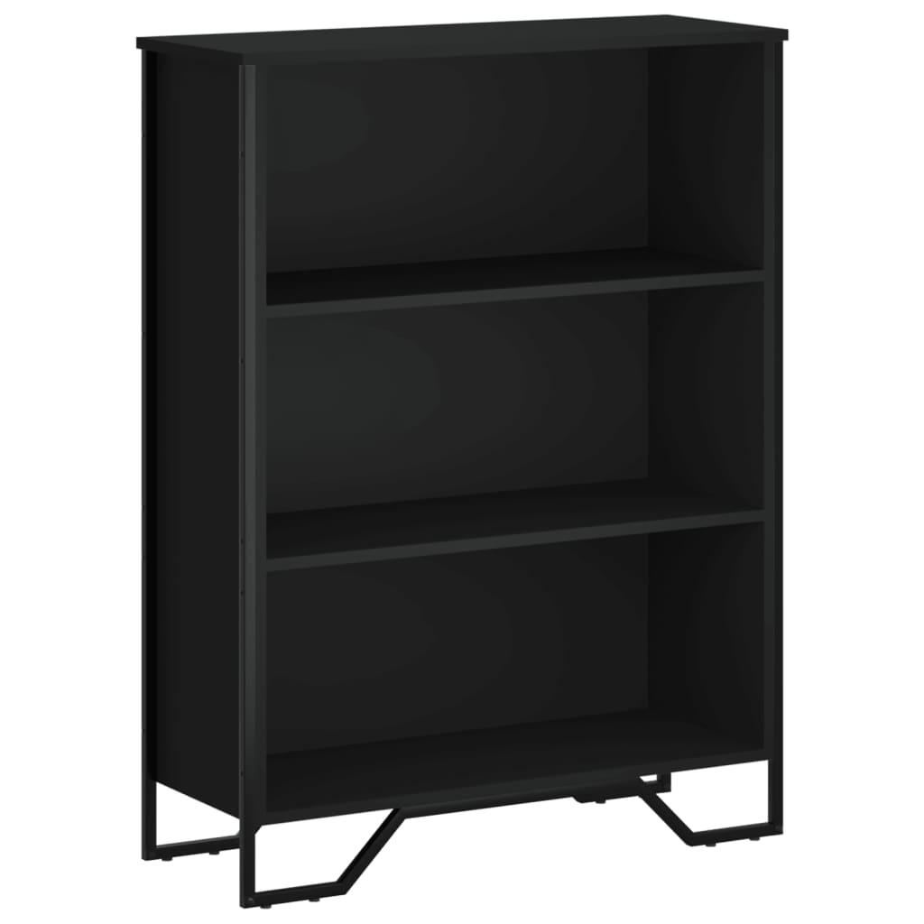 vidaXL Bibliotecă, negru, 80x31x106 cm, lemn prelucrat vidaXL Bibliotecă, negru, 80x31x106 cm, lemn prelucrat