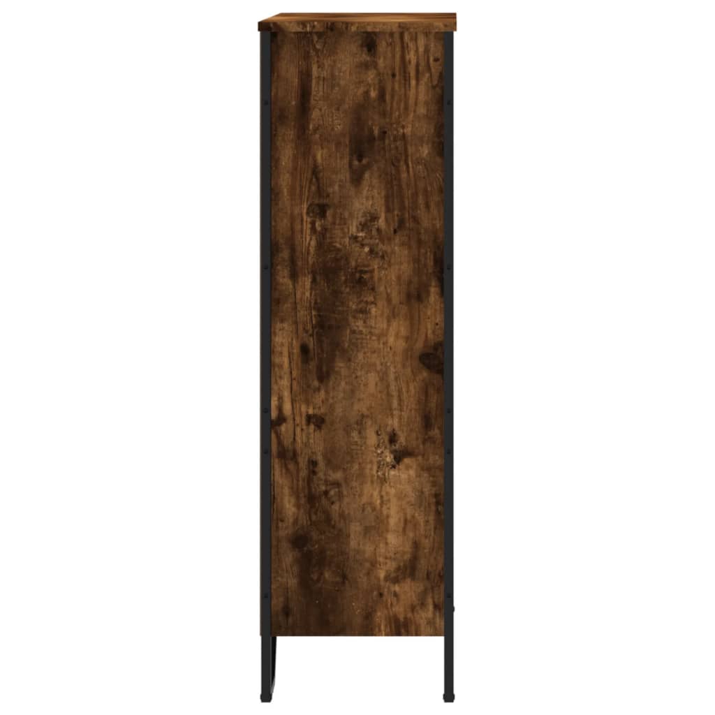 vidaXL Bibliotecă, stejar fumuriu, 80x31x106 cm, lemn prelucrat