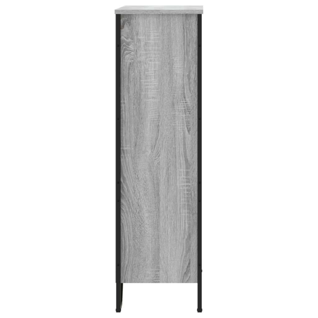 vidaXL Bibliotecă, gri sonoma, 80x31x106 cm, lemn prelucrat vidaXL Bibliotecă, gri sonoma, 80x31x106 cm, lemn prelucrat