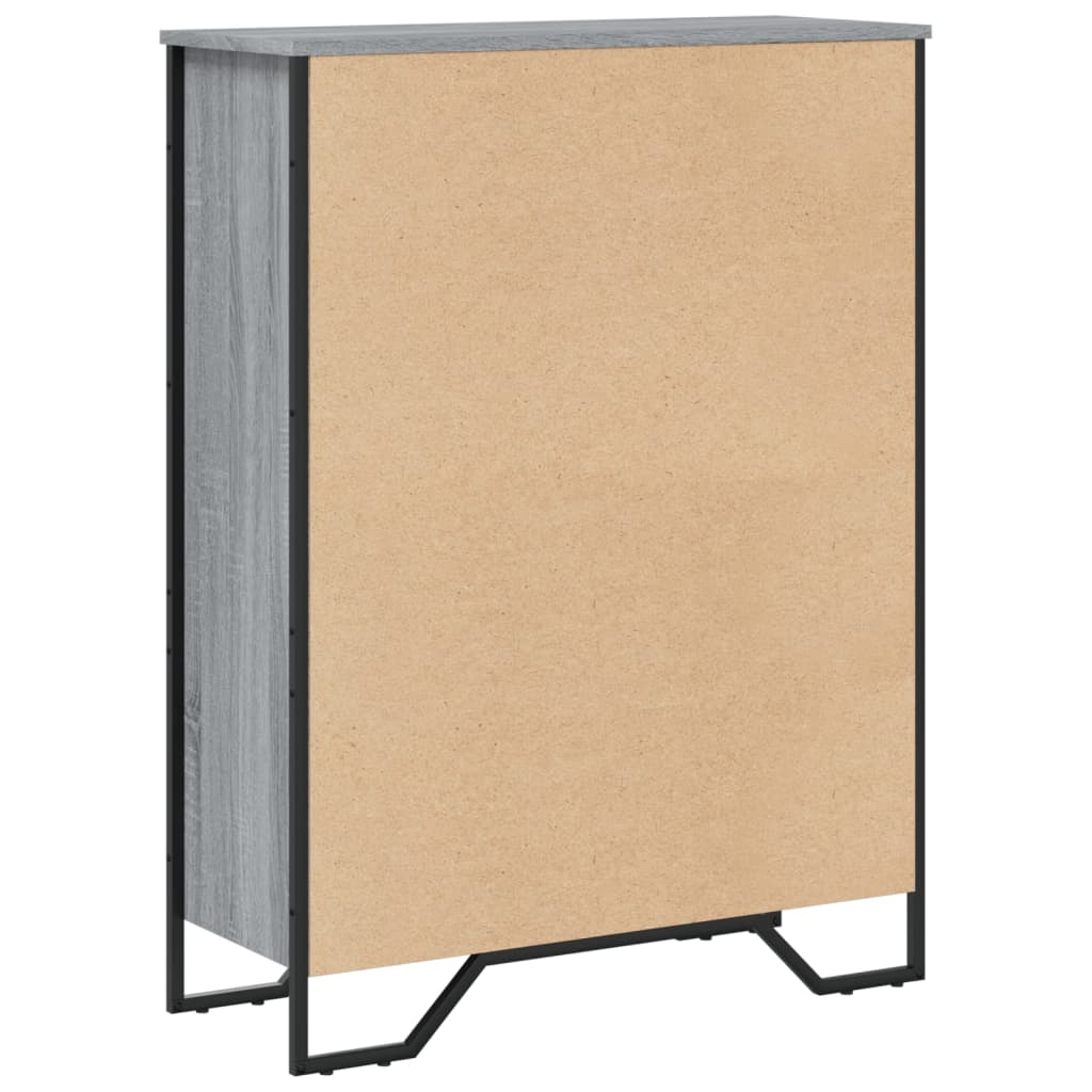 vidaXL Bibliotecă, gri sonoma, 80x31x106 cm, lemn prelucrat vidaXL Bibliotecă, gri sonoma, 80x31x106 cm, lemn prelucrat