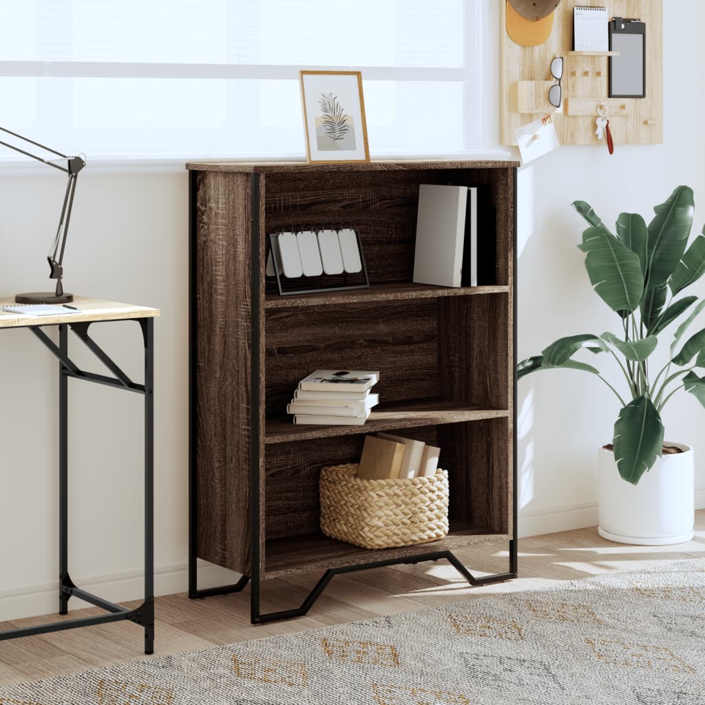 vidaXL Bibliotecă, stejar maro, 80x31x106 cm, lemn prelucrat vidaXL Bibliotecă, stejar maro, 80x31x106 cm, lemn prelucrat