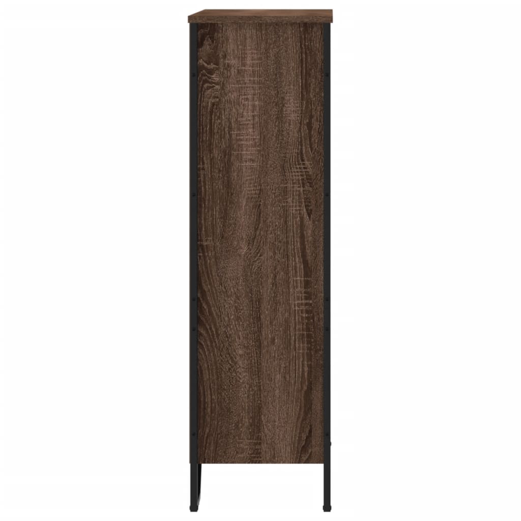 vidaXL Bibliotecă, stejar maro, 80x31x106 cm, lemn prelucrat vidaXL Bibliotecă, stejar maro, 80x31x106 cm, lemn prelucrat