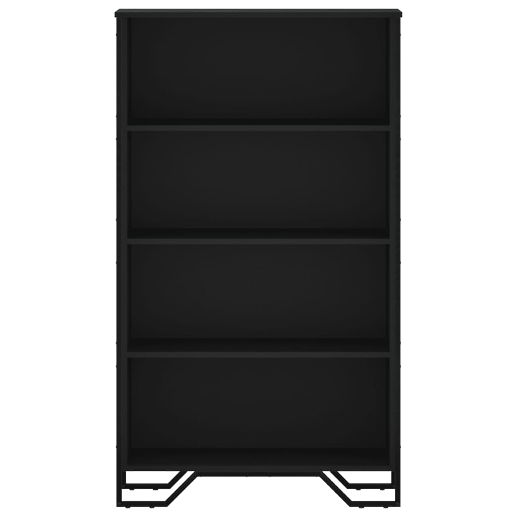 vidaXL Bibliotecă, negru, 80x31x137,5 cm, lemn prelucrat vidaXL Bibliotecă, negru, 80x31x137,5 cm, lemn prelucrat