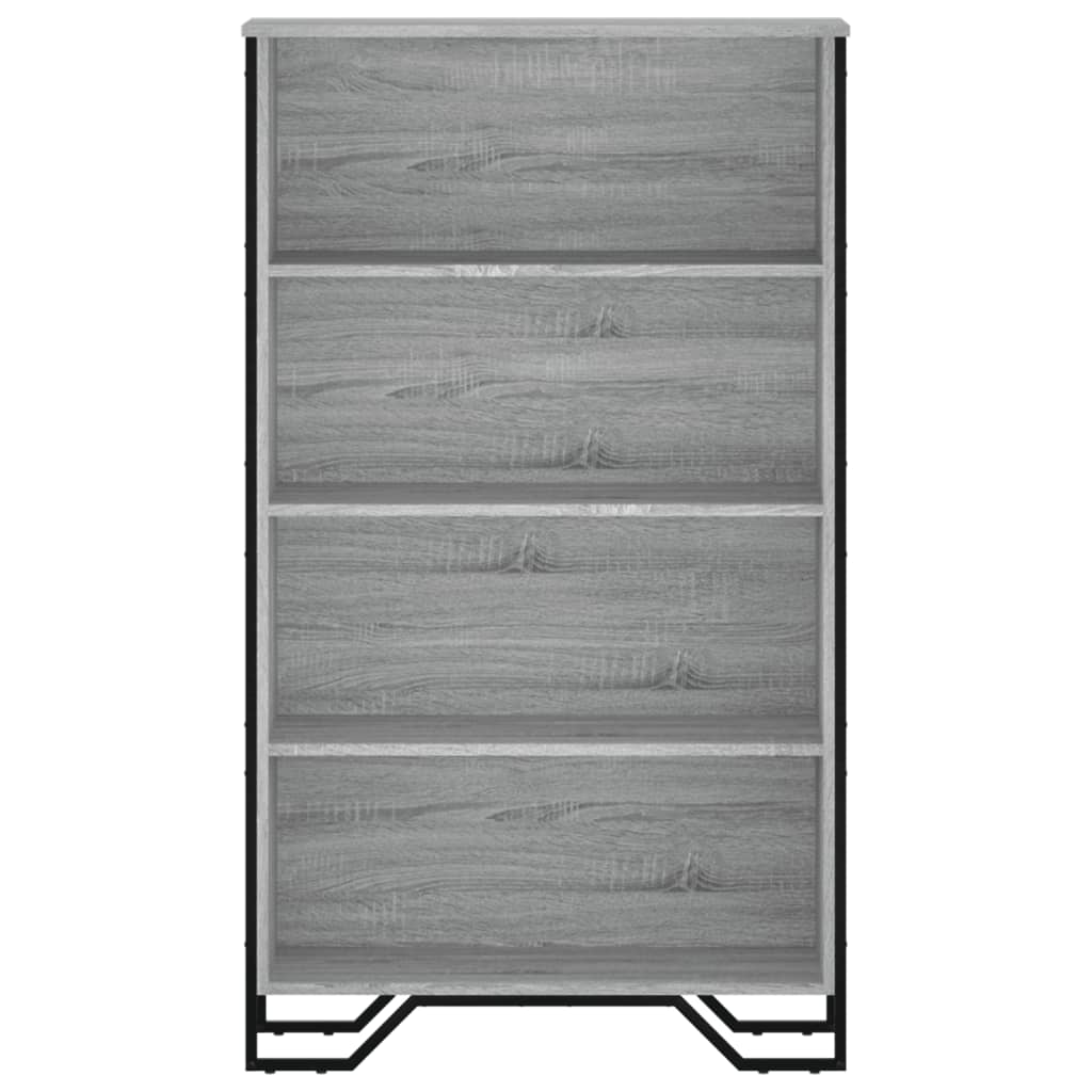 vidaXL Bibliotecă, gri sonoma, 80x31x137,5 cm, lemn prelucrat vidaXL Bibliotecă, gri sonoma, 80x31x137,5 cm, lemn prelucrat
