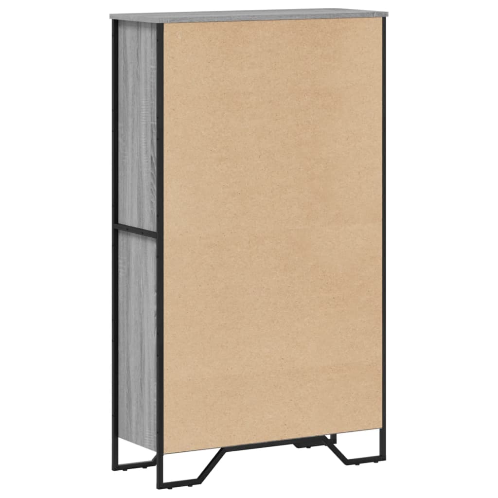 vidaXL Bibliotecă, gri sonoma, 80x31x137,5 cm, lemn prelucrat vidaXL Bibliotecă, gri sonoma, 80x31x137,5 cm, lemn prelucrat