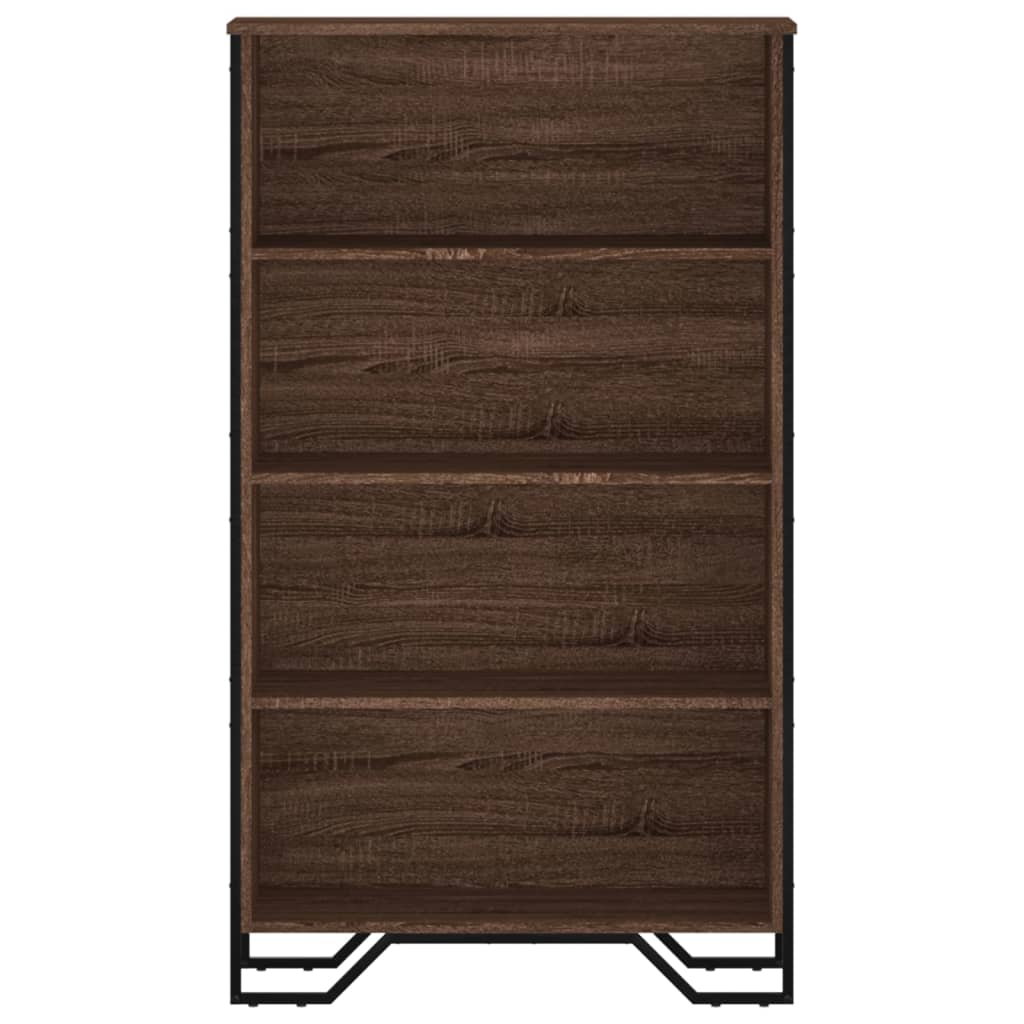 vidaXL Bibliotecă, stejar maro, 80x31x137,5 cm, lemn prelucrat vidaXL Bibliotecă, stejar maro, 80x31x137,5 cm, lemn prelucrat