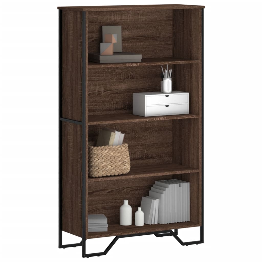 vidaXL Bibliotecă, stejar maro, 80x31x137,5 cm, lemn prelucrat vidaXL Bibliotecă, stejar maro, 80x31x137,5 cm, lemn prelucrat